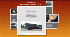 Desktop Screenshot of metallgiesserei-nacken.de