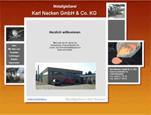 Tablet Screenshot of metallgiesserei-nacken.de